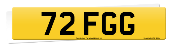 Registration number 72 FGG